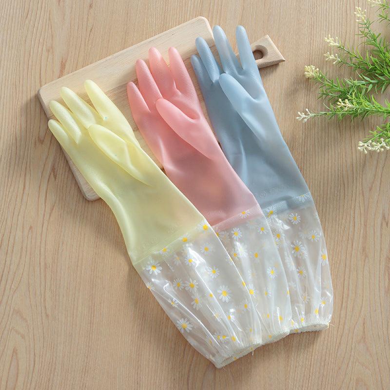 Thermal Dishwashing Gloves Waterproof Protective Non-slip Random