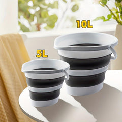 5L 10L Collapsible Bucket Portable Water Bucket Camping Fishing Travel Bucket