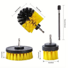 4 pcs Power Scrubber Brush Attachment Set All Purpose Cleaning Kit