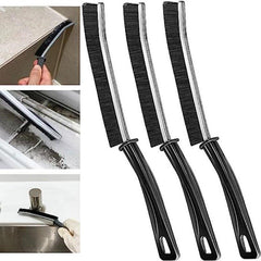 3pcs Gap Cleaning Brush Hard Bristle Window Fish Tank Groove Bathroom Corner