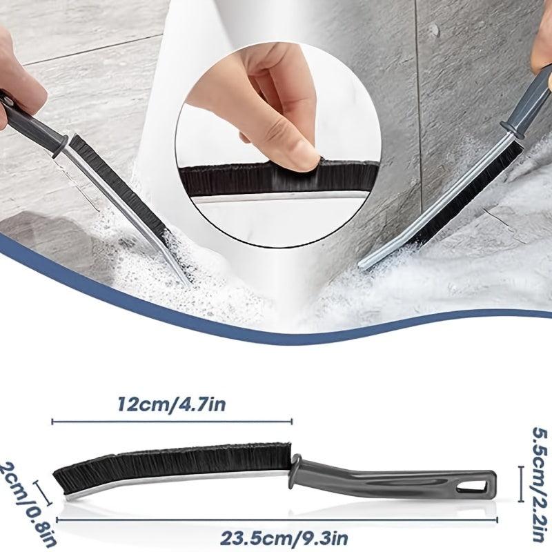 3pcs Gap Cleaning Brush Hard Bristle Window Fish Tank Groove Bathroom Corner