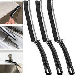 3pcs Gap Cleaning Brush Hard Bristle Window Fish Tank Groove Bathroom Corner