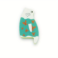 Natural Wood Pulp Non-Woven Cat Sponge - Reusable Dish Sponge
