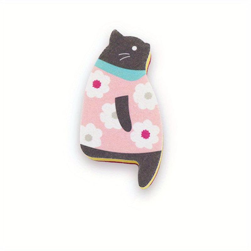 Natural Wood Pulp Non-Woven Cat Sponge - Reusable Dish Sponge