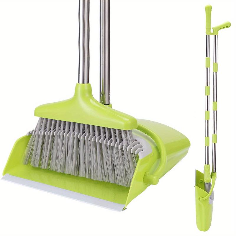 Stainless Steel Broom and Dustpan Set for Household Cleaning