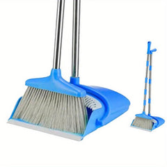 Stainless Steel Broom and Dustpan Set for Household Cleaning
