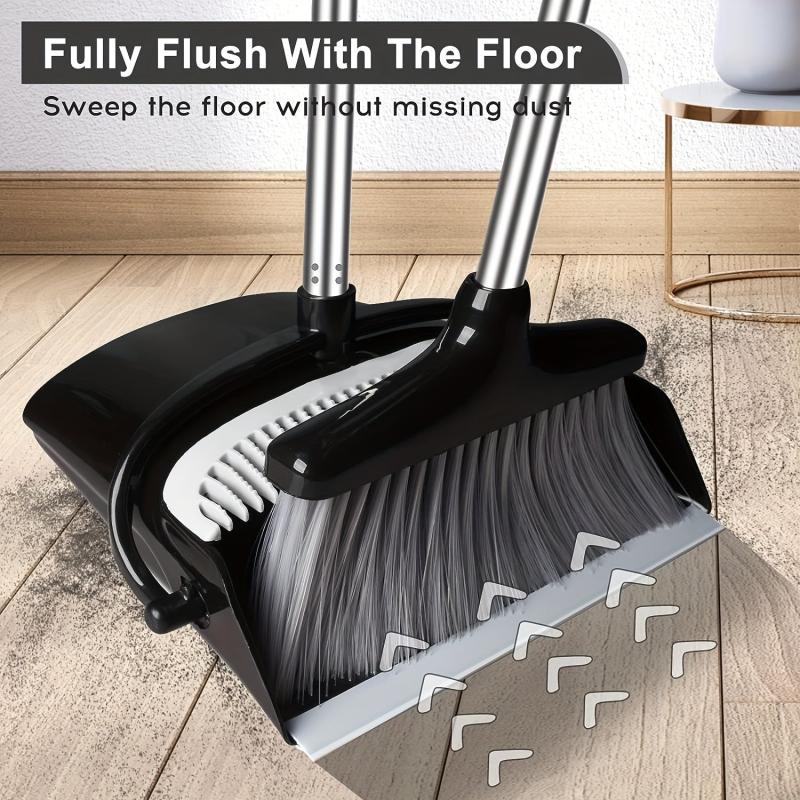 Stainless Steel Broom and Dustpan Set for Household Cleaning