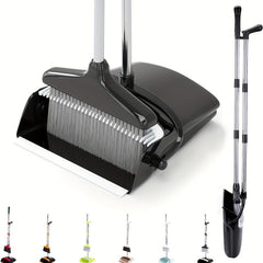 Stainless Steel Broom and Dustpan Set for Household Cleaning