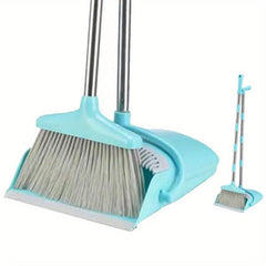 Stainless Steel Broom and Dustpan Set for Household Cleaning