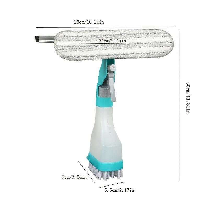 Multifunctional Cleaning Brush with Watering Can Scraper & Wiping Head