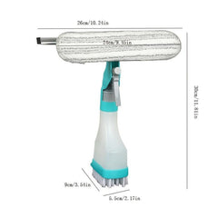 Multifunctional Cleaning Brush with Watering Can Scraper & Wiping Head