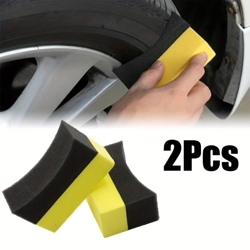 2pcs Car Wheel Cleaning Sponge Tire Wash Wiper Water Suction Sponge Pad