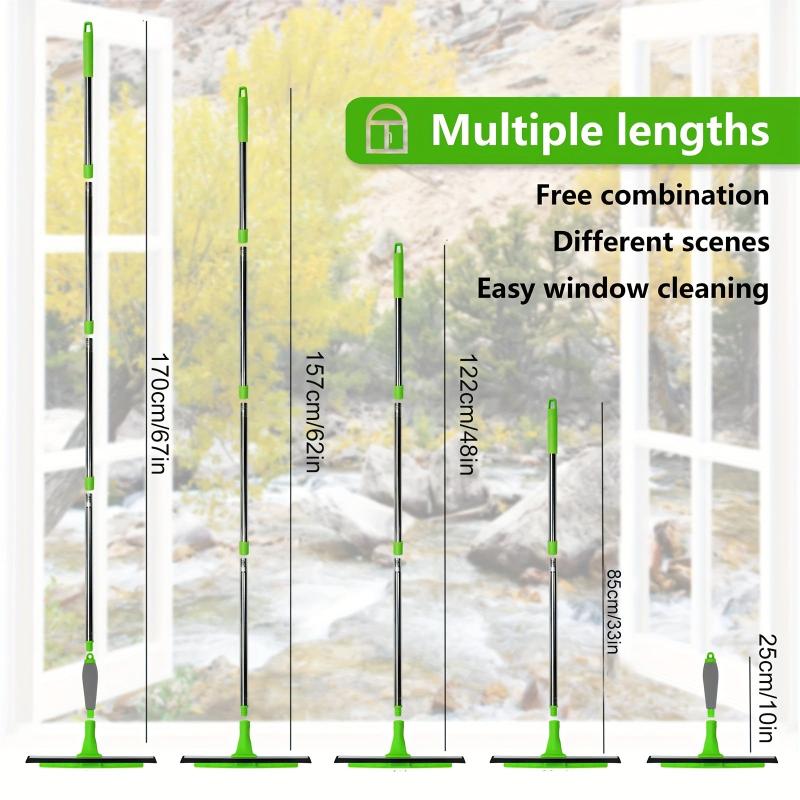 1pc Window Squeegee With 170 Long Handle Window Cleaning Squeegee Kit