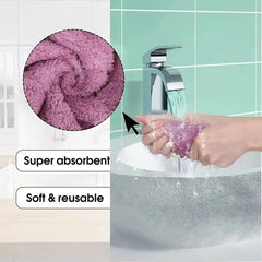 Coral Velvet Dishcloth Absorbent Lazy Dishcloth Table Cleaning