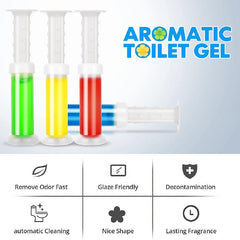 Toilet Cleaning Gel Flower Stamp Deodorant - Bathroom Air Freshener