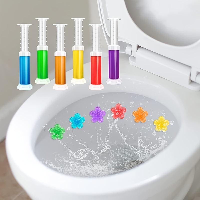 Toilet Cleaning Gel Flower Stamp Deodorant - Bathroom Air Freshener