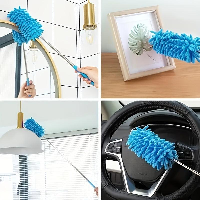 Adjustable Microfiber Chenille Duster Home Car Office Cleaning Tool