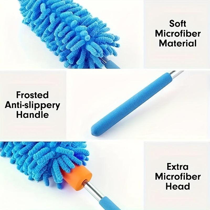 Adjustable Microfiber Chenille Duster Home Car Office Cleaning Tool