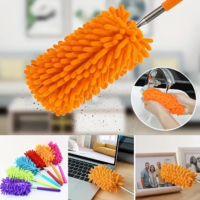 Adjustable Microfiber Chenille Duster Home Car Office Cleaning Tool
