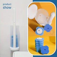 Disposable Toilet Bowl Brush With 8 Refills