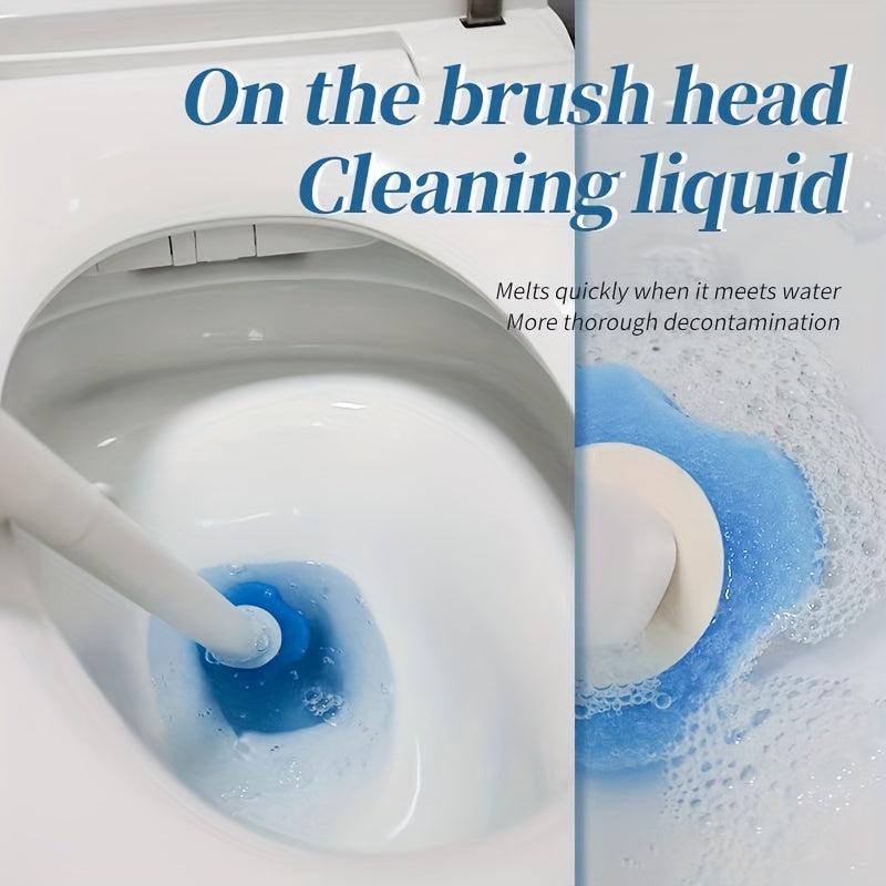 Disposable Toilet Bowl Brush With 8 Refills