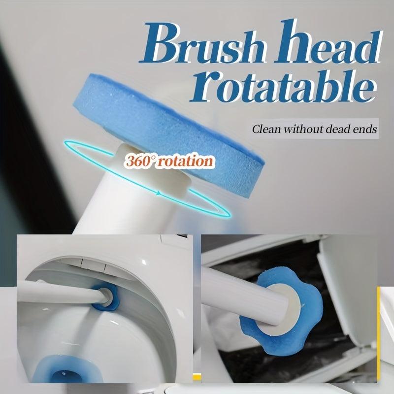 Disposable Toilet Bowl Brush With 8 Refills