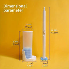 Disposable Toilet Bowl Brush With 8 Refills