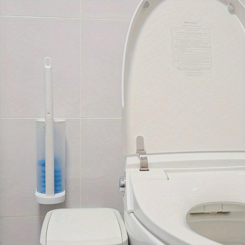 Disposable Toilet Bowl Brush With 8 Refills