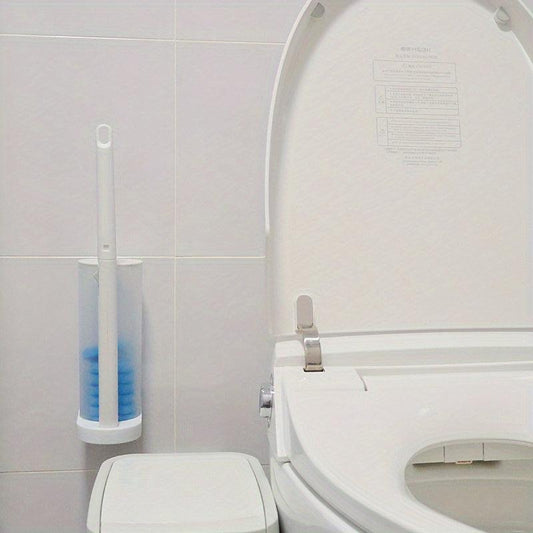 Disposable Toilet Bowl Brush With 8 Refills