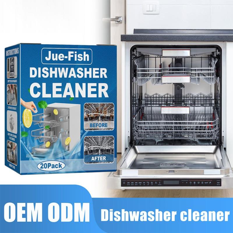 20pcs Dishwasher Cleaning Tablets Remove Stains and Dirt