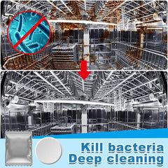 20pcs Dishwasher Cleaning Tablets Remove Stains and Dirt