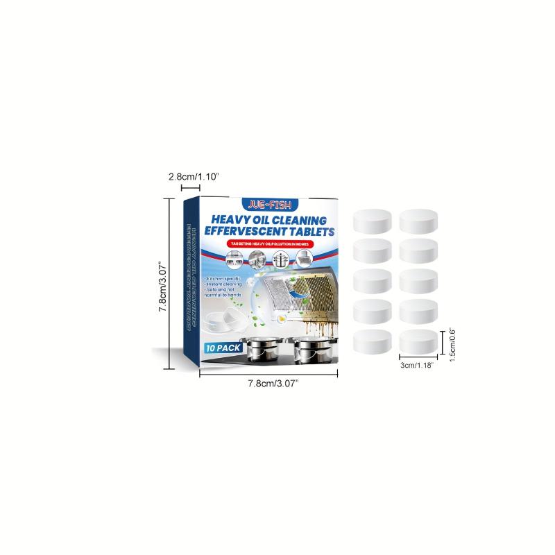 10pcs Kitchen Cleaning Effervescent Tablets Heavy Stains Remover