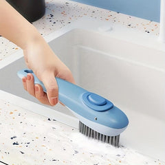 Little Whale Shape Cleaning Brush for Kitchen Bathroom with Liquid Release