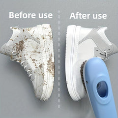 Little Whale Shape Cleaning Brush for Kitchen Bathroom with Liquid Release