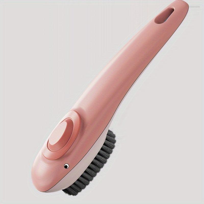 Little Whale Shape Cleaning Brush for Kitchen Bathroom with Liquid Release