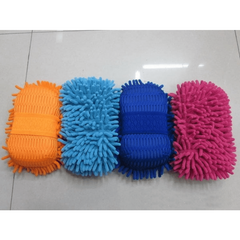 Car Hand Soft Towel Microfiber Chenille Washing Gloves Coral Fleece Gloves