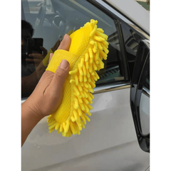 Car Hand Soft Towel Microfiber Chenille Washing Gloves Coral Fleece Gloves