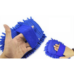 Car Hand Soft Towel Microfiber Chenille Washing Gloves Coral Fleece Gloves