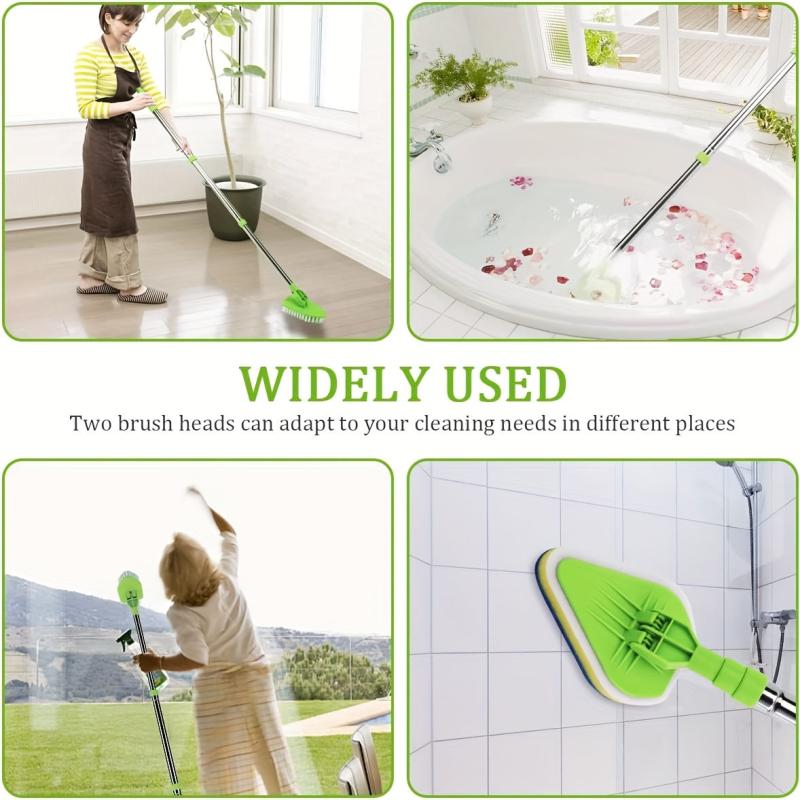Long Handle 2 In 1 Bathtub Cleaning Brush