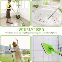 Long Handle 2 In 1 Bathtub Cleaning Brush