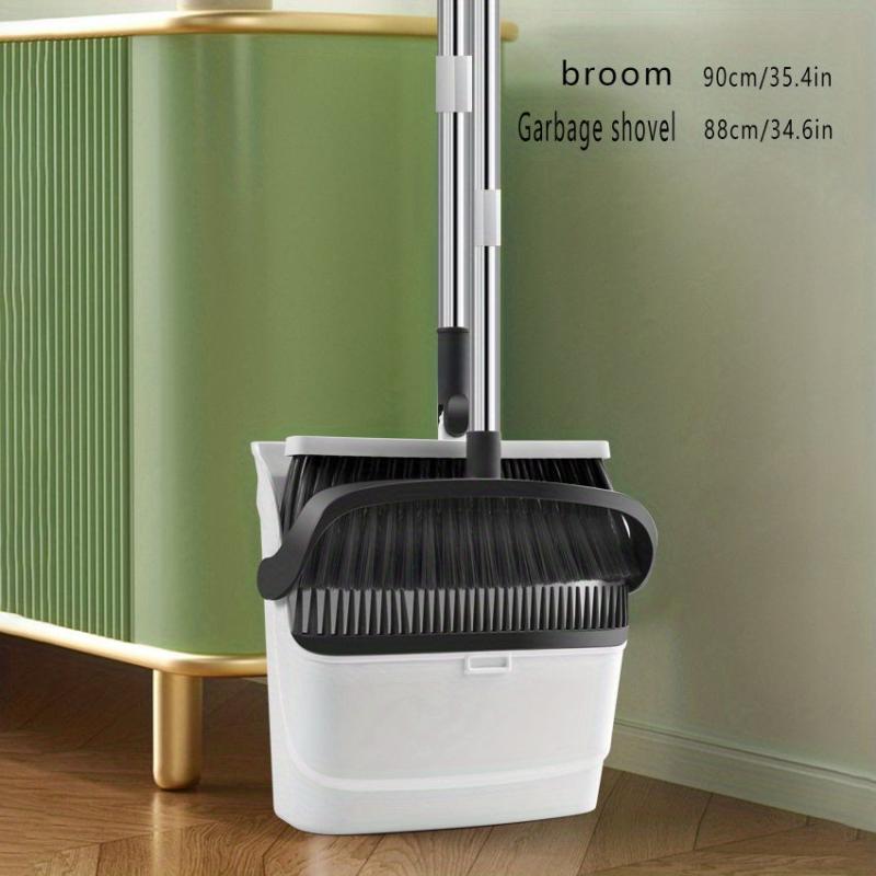 Family Cleaning 48in Broom And Dustpan Magic Scraper Set