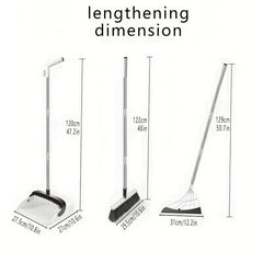 Family Cleaning 48in Broom And Dustpan Magic Scraper Set
