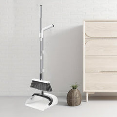 Family Cleaning 48in Broom And Dustpan Magic Scraper Set