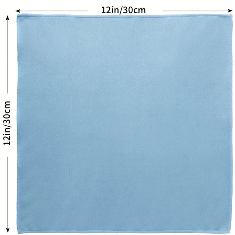 12pcs Microfiber Glass Cleaning Cloth Lint-Free for Window Glasses