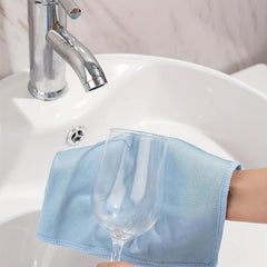 12pcs Microfiber Glass Cleaning Cloth Lint-Free for Window Glasses
