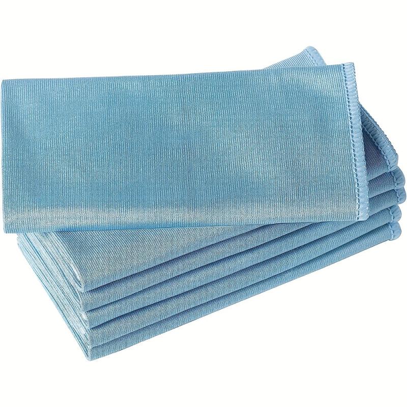 12pcs Microfiber Glass Cleaning Cloth Lint-Free for Window Glasses