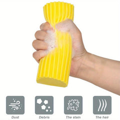 6pcs Non Scratch Cleaning Sponges Grey Damp Clean Duster Sponge