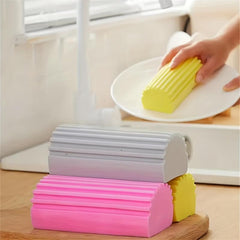 6pcs Non Scratch Cleaning Sponges Grey Damp Clean Duster Sponge