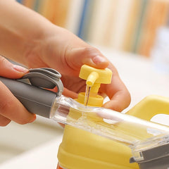 Kitchen Pot Brush with Soap Dispenser Long Handle Cleaning Brush