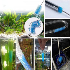 3pcs Set Drain Cleaning Brush Aquarium Filter Brush Stainless Steel Tube